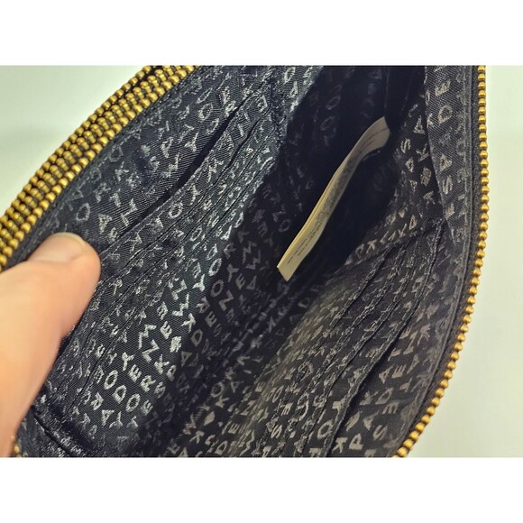MW‎ Kate Spade Wilson Road Leoni Black Nylon Zip Top Small Clutch Wristlet Purse - Picture 5 of 7